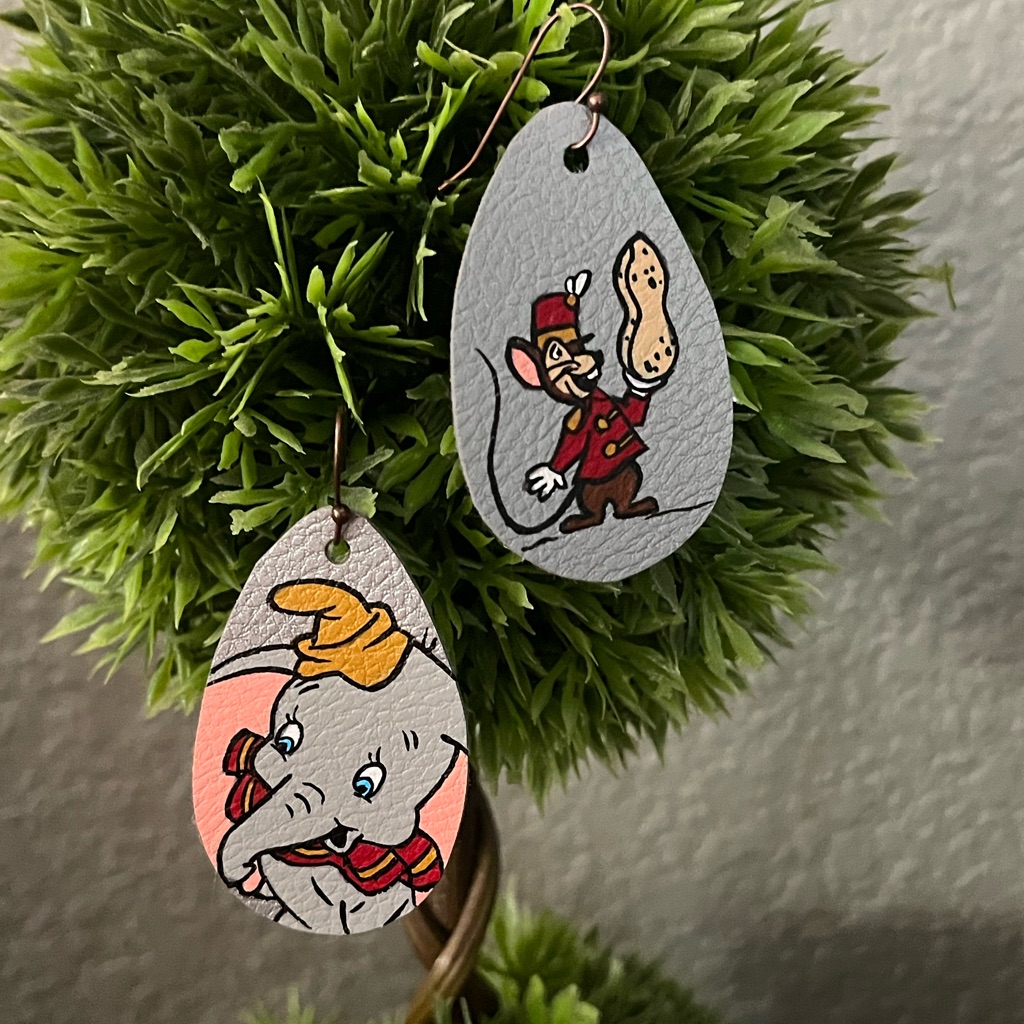 Hand Painted Unique Cartoon Earrings!!